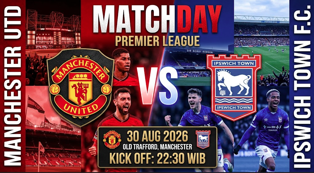 Prediksi Manchester United vs Ipswich 30 Agustus 2026