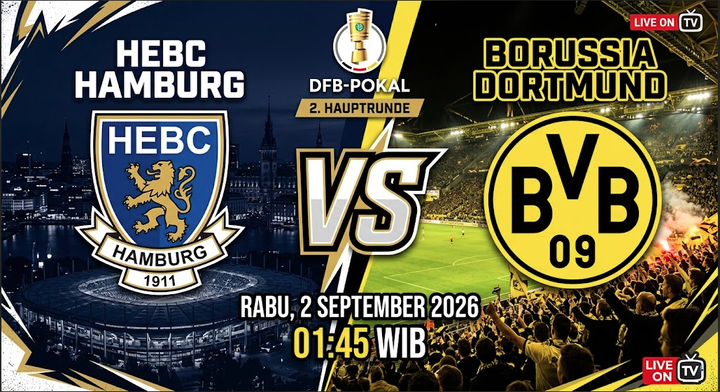 Prediksi HEBC Hamburg vs Dortmund 2 September 2026
