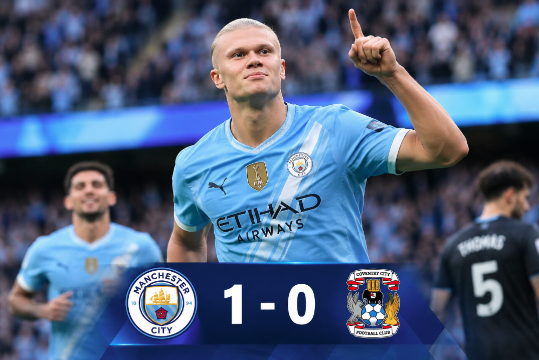 Manchester City Menang 1-0 atas Coventry City, Haaland Jadi Pahlawan dan Cetak Gol ke-300